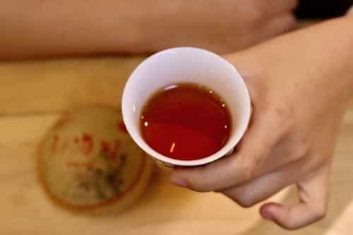 普洱茶也有“挂杯”现象