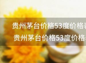 贵州茅台价格53度价格表，贵州茅台价格53度价格表2021